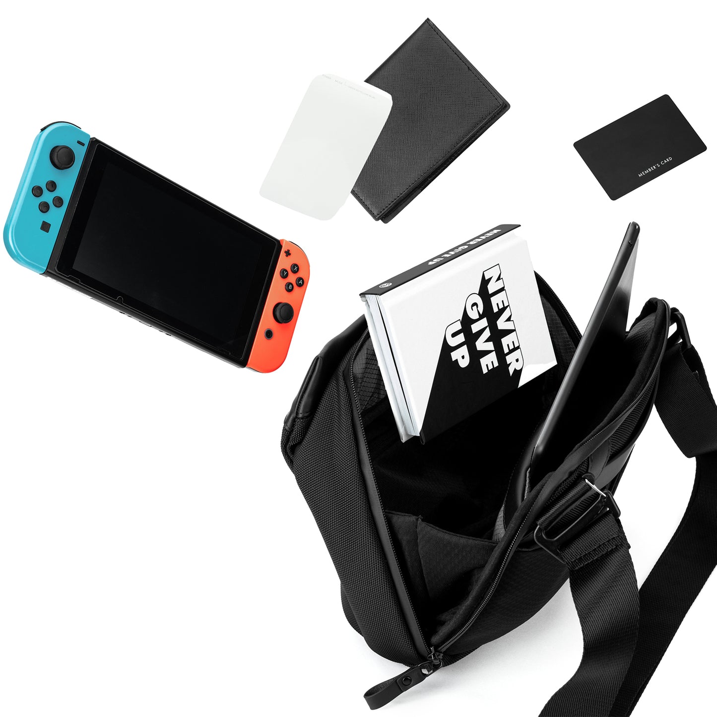 【2秒で荷物が取り出せる】ショルダーバッグ Quick Sling