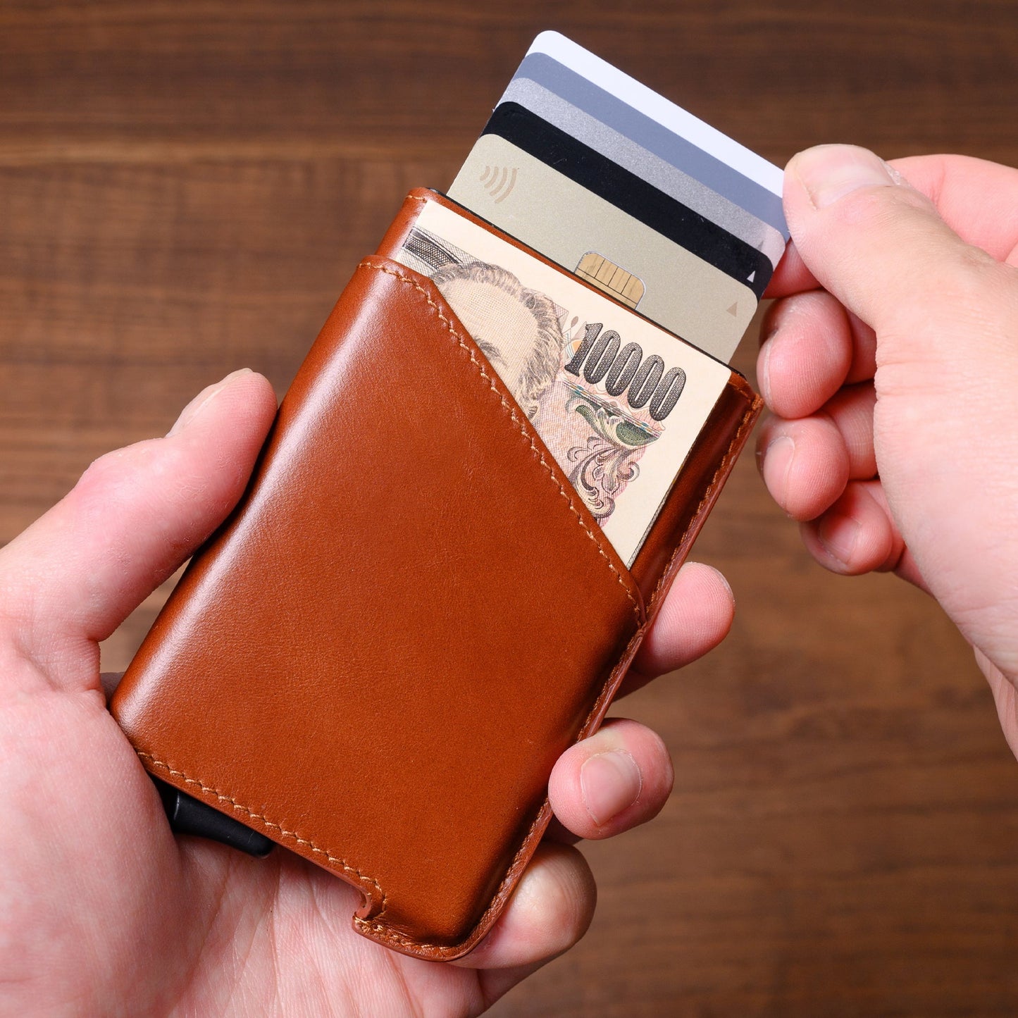 Quick Wallet 2 leather ブラウン - Zepirion(ゼピリオン)公式オンラインショップ